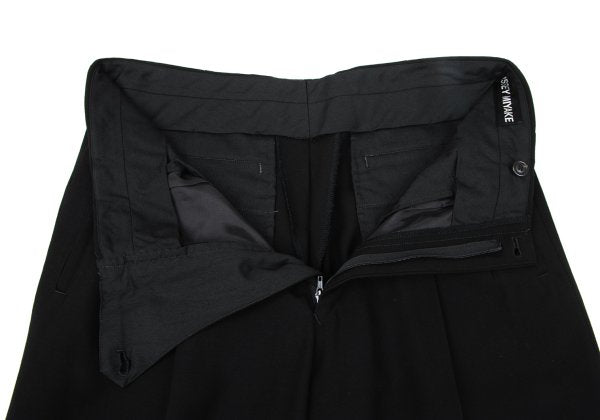 ISSEY MIYAKE MEN Wool Two-Tuck Pants Black Size L