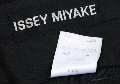 ISSEY MIYAKE MEN Wool Two-Tuck Pants Black Size L