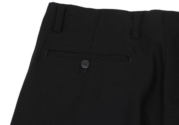 ISSEY MIYAKE MEN Wrinkle Silk Paneled Wool Black Size L