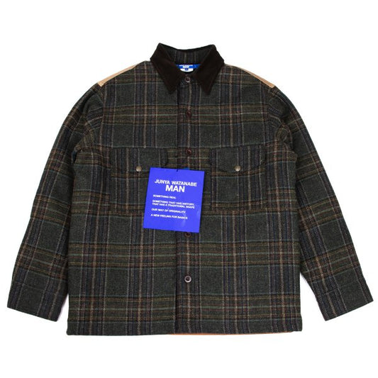 JUNYA WATANABE MAN Filson Leather Panel Jacket Khaki Size XL