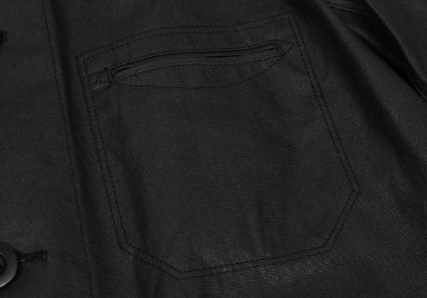 JUNYA WATANABE MAN Coated Cotton Leather Coat Black Size L