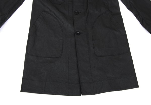 JUNYA WATANABE MAN Coated Cotton Leather Coat Black Size L
