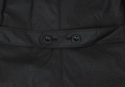 JUNYA WATANABE MAN Coated Cotton Leather Coat Black Size L
