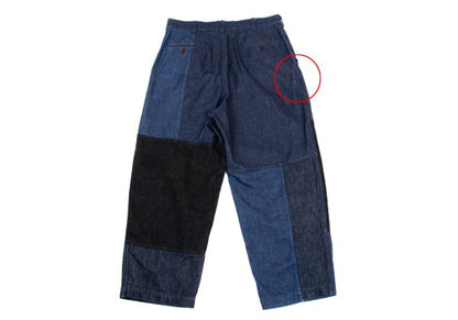 COMME des GARCONS HOMME Double Knee Pants Indigo Size M
