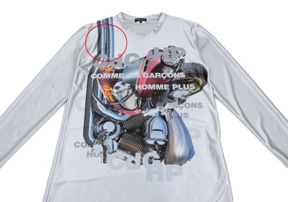 COMME des GARCONS HOMME PLUS Bike Print Sleeve Top Size L