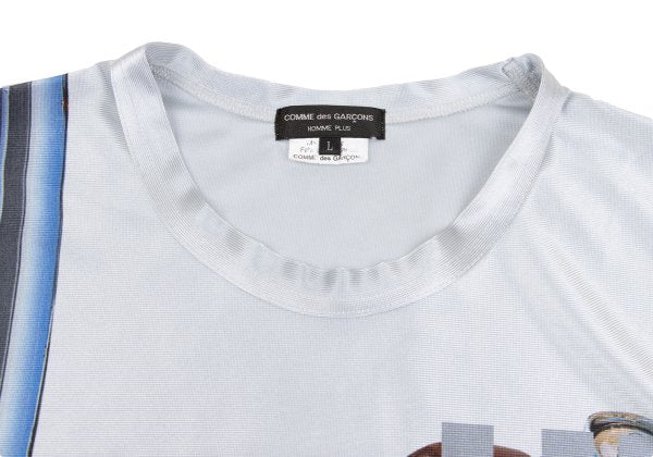 COMME des GARCONS HOMME PLUS Bike Print Sleeve Top Size L