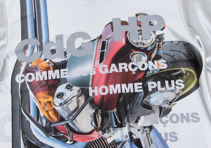 COMME des GARCONS HOMME PLUS Bike Print Sleeve Top Size L