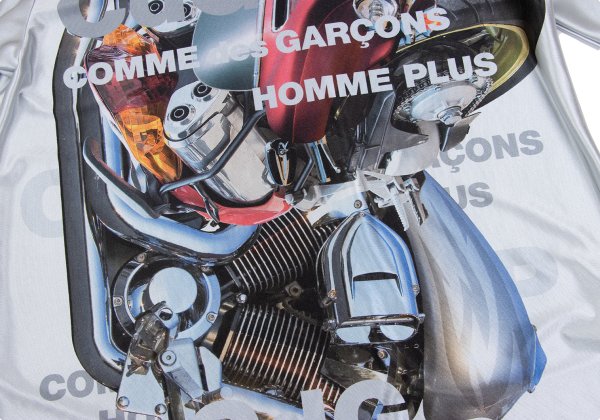 COMME des GARCONS HOMME PLUS Bike Print Sleeve Top Size L