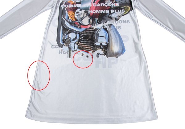 COMME des GARCONS HOMME PLUS Bike Print Sleeve Top Size L