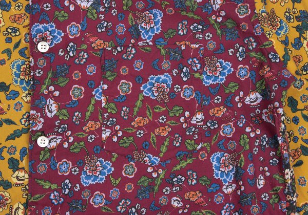 COMME des GARCONS SHIRT Floral Print Shirt Bordeaux Size L