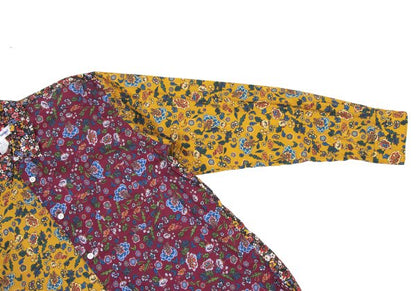 COMME des GARCONS SHIRT Floral Print Shirt Bordeaux Size L
