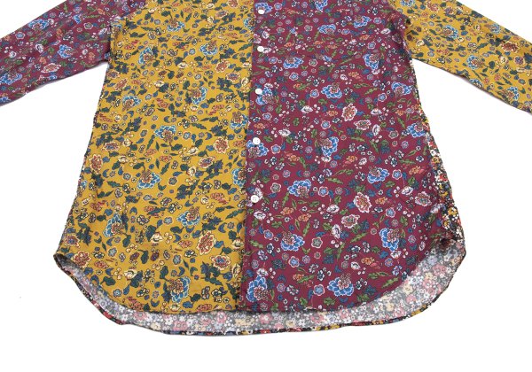 COMME des GARCONS SHIRT Floral Print Shirt Bordeaux Size L