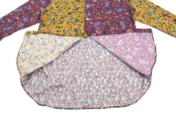 COMME des GARCONS SHIRT Floral Print Shirt Bordeaux Size L