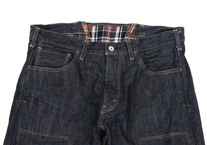 JUNYA WATANABE MAN Check Flannel Lined Denim Jeans Size L