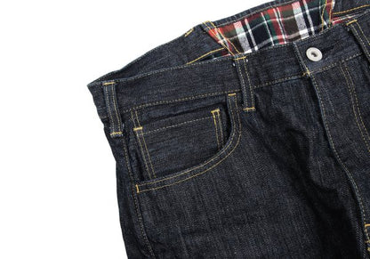 JUNYA WATANABE MAN Check Flannel Lined Denim Jeans Size L