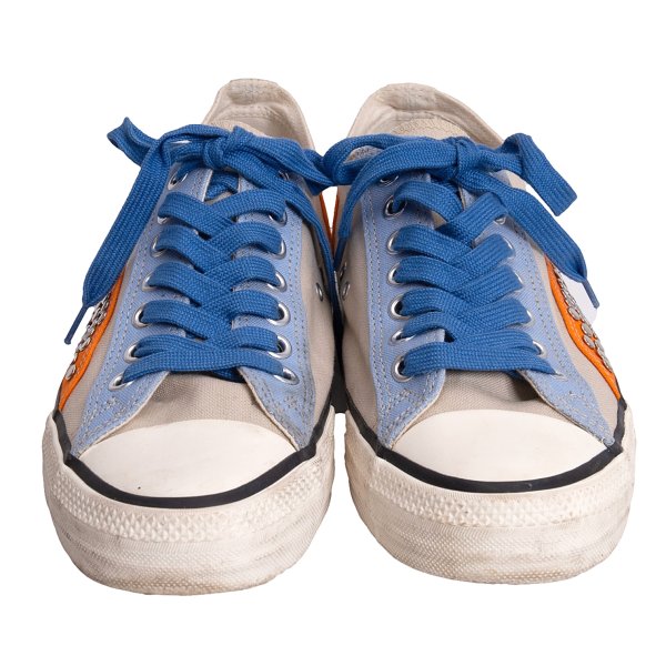 CDG HOMME PLUS Beige Stud Canvas Sneakers Size 26cm