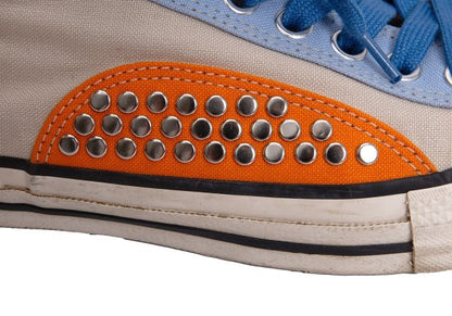 CDG HOMME PLUS Beige Stud Canvas Sneakers Size 26cm