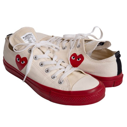 PLAY COMME des GARCONS x Converse Sneakers White Size 26cm