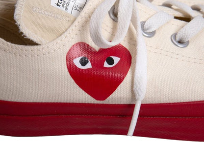 PLAY COMME des GARCONS x Converse Sneakers White Size 26cm