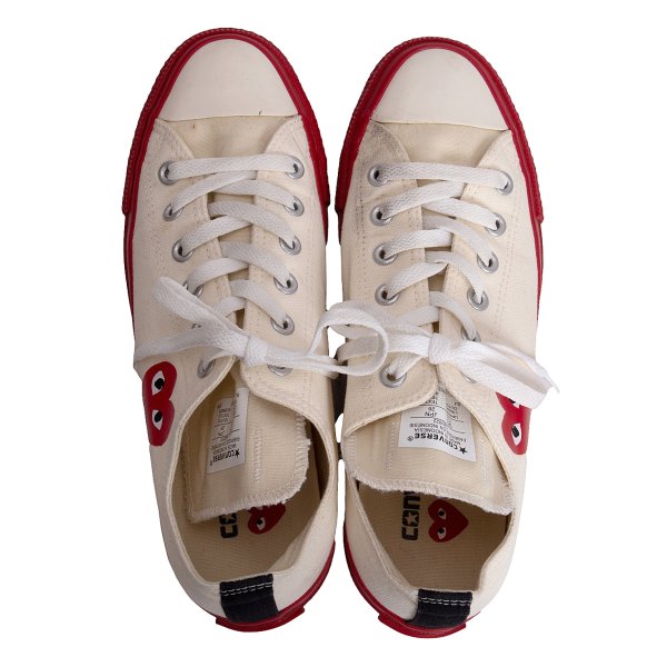 PLAY COMME des GARCONS x Converse Sneakers White Size 26cm