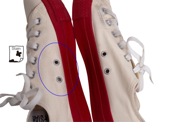 PLAY COMME des GARCONS x Converse Sneakers White Size 26cm