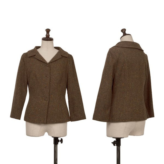 Sybilla Wool Nep Tweed Jacket Brown Size M