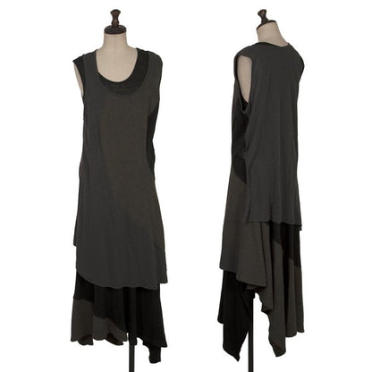 Yohji Yamamoto NOIR 15AW Layered Dress Black Size 2