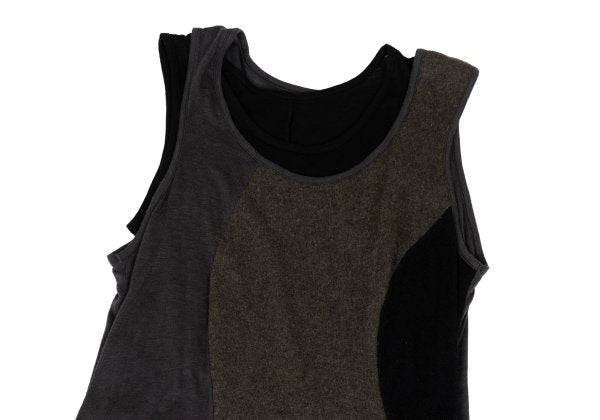 Yohji Yamamoto NOIR 15AW Layered Dress Black Size 2