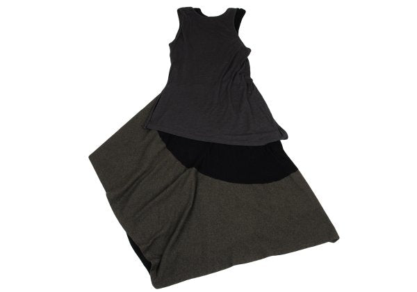 Yohji Yamamoto NOIR 15AW Layered Dress Black Size 2