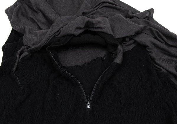 Yohji Yamamoto NOIR 15AW Layered Dress Black Size 2