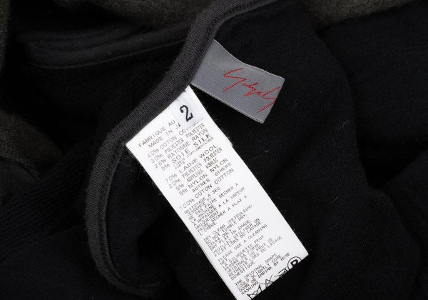 Yohji Yamamoto NOIR 15AW Layered Dress Black Size 2