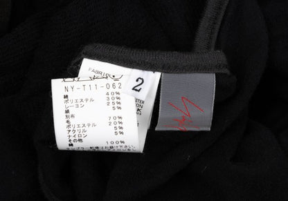 Yohji Yamamoto NOIR 15AW Layered Dress Black Size 2
