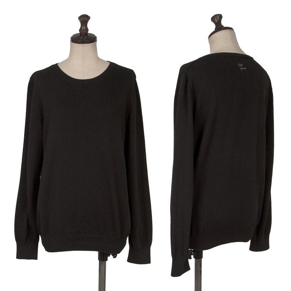 Yohji Yamamoto FEMME Cashmere Blend Sweater Black Size 2