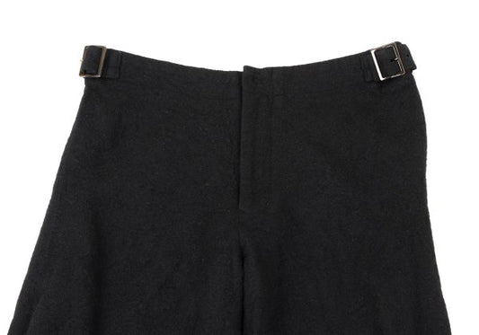Yohji Yamamoto FEMME Brushed Wool Shibori Pants Black Size 1