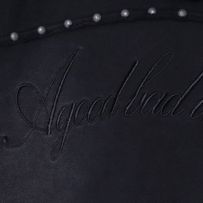 A GOOD BAD INFLUENCE Original Studded Hoodie Black Size XL