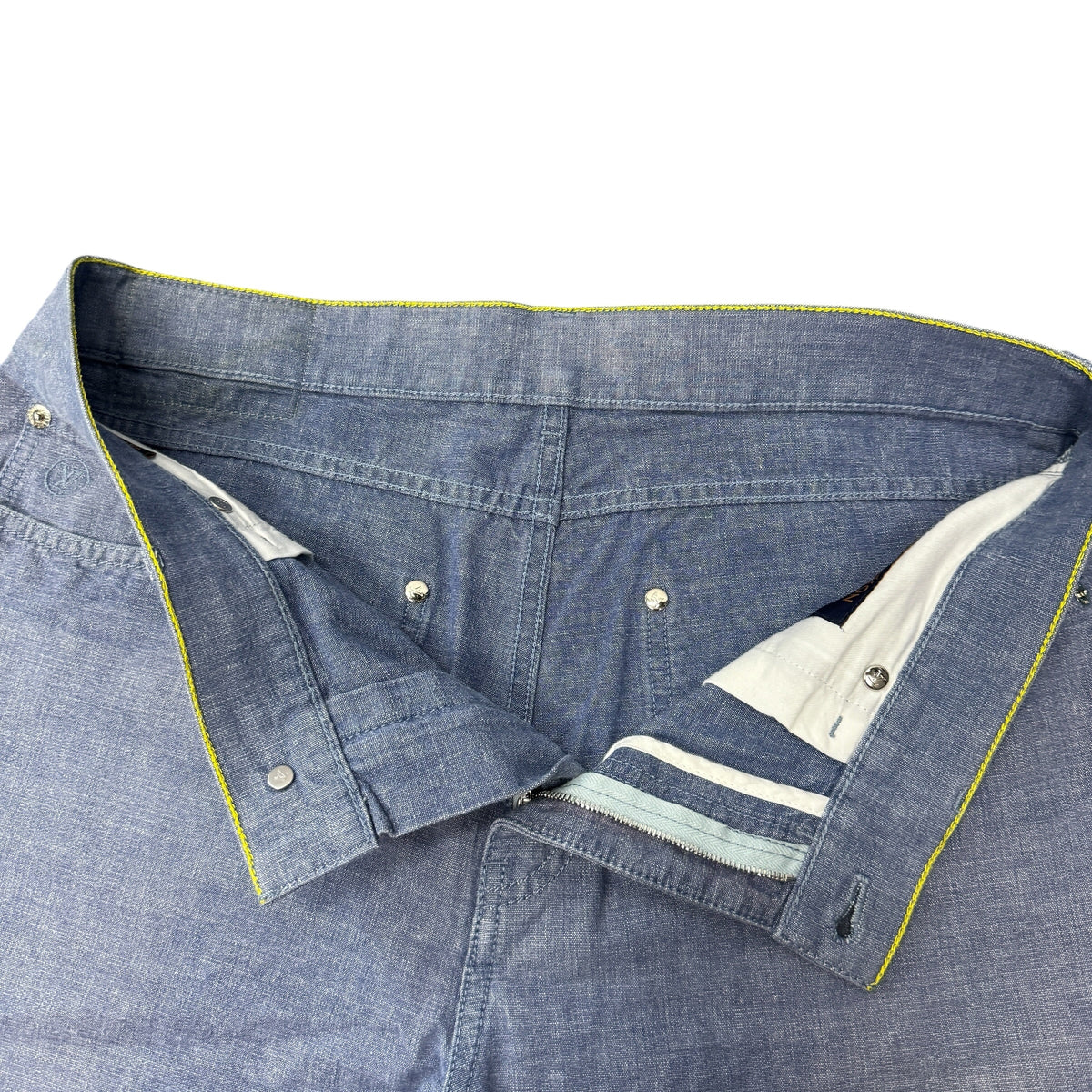 LOUIS VUITTON LV Logo Embroidered Denim Jeans Size 32