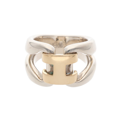 Hermes HERMÈS Silver Gold Ring