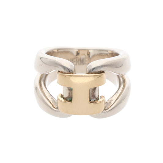 Hermes HERMÈS Silver Gold Ring