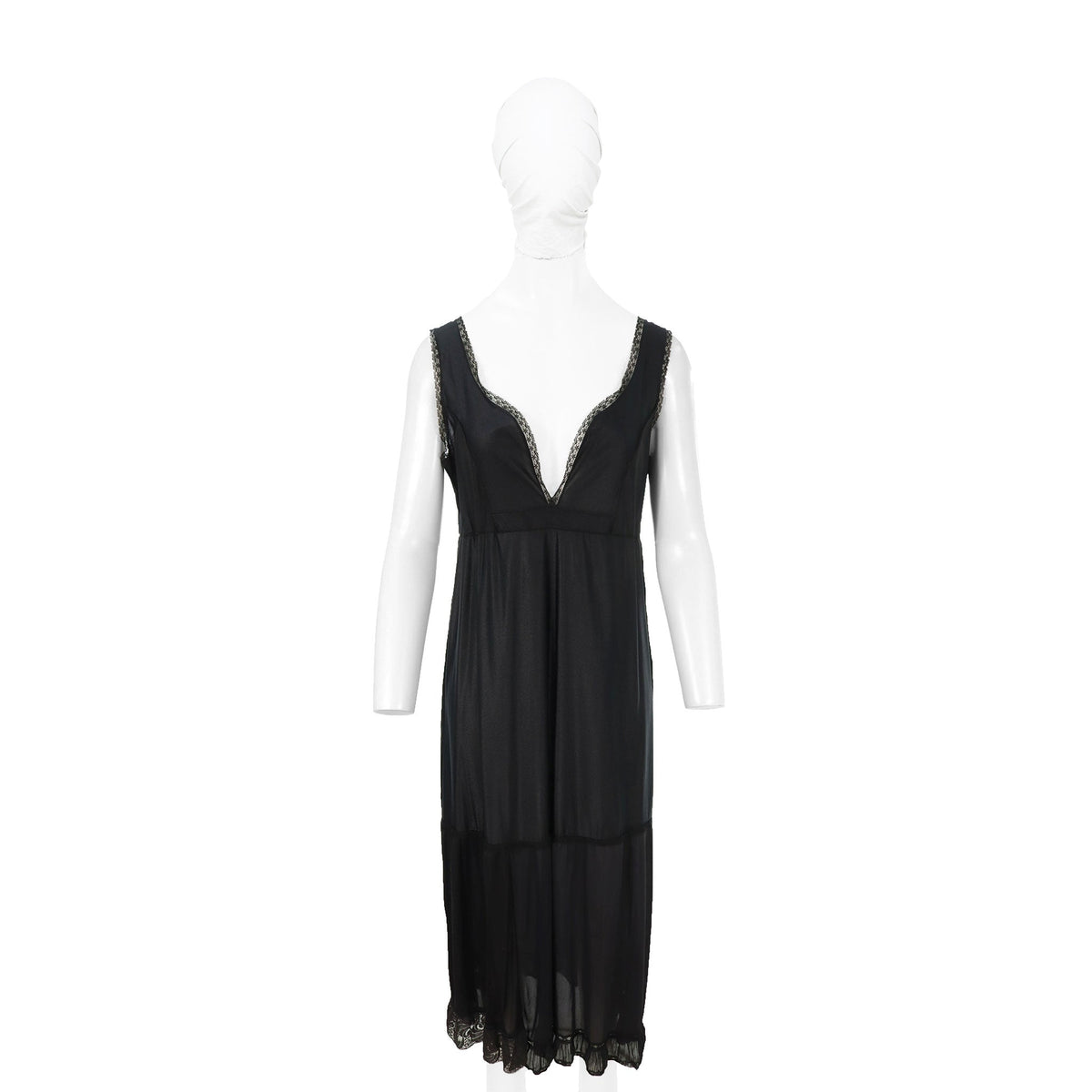 Maison Martin Margiela ⓪ Artisanal 2003 Black Dress Size M