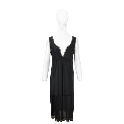 Maison Martin Margiela ⓪ Artisanal 2003 Black Dress Size M
