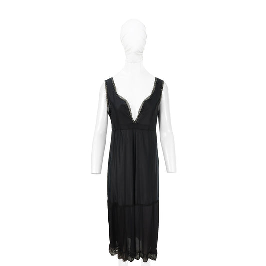 Maison Martin Margiela ⓪ Artisanal 2003 Black Dress Size M