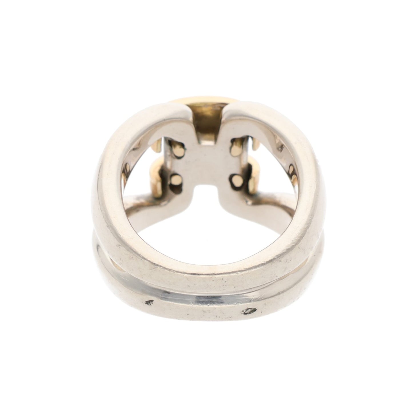 Hermes HERMÈS Silver Gold Ring