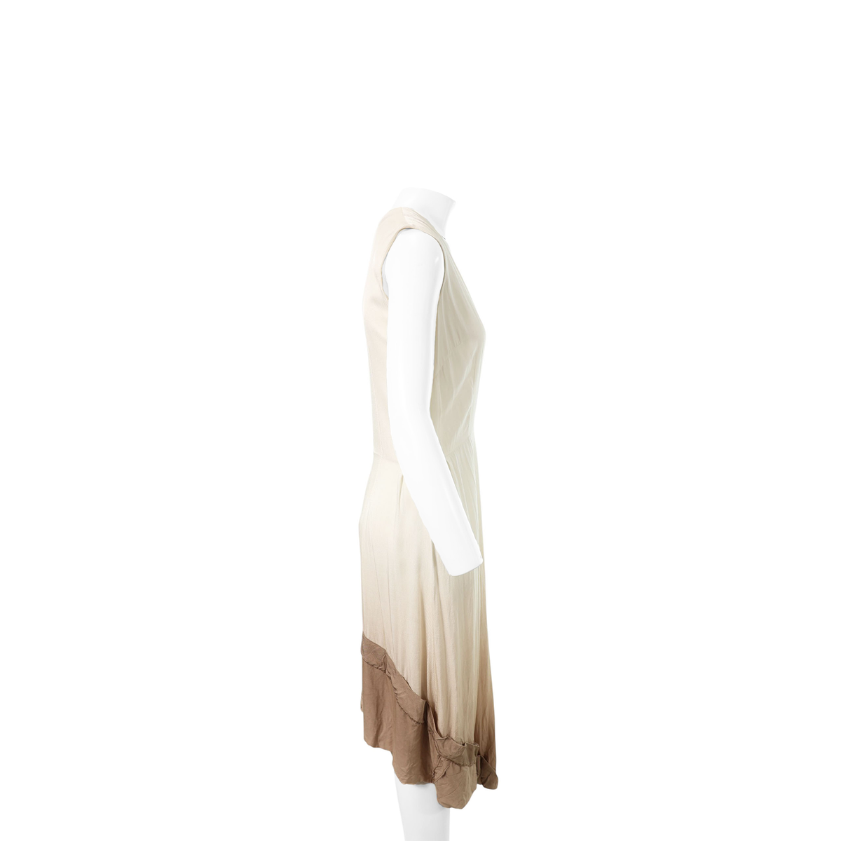 Maison Martin Margiela 2003 S/S Viscose White Beige Dress Size 40