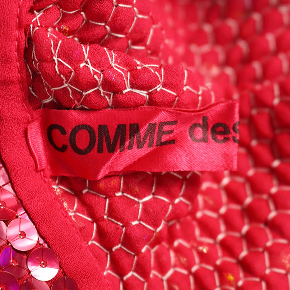 COMME des GARCONS 99AW Polyester Midi Dress Pink Size S