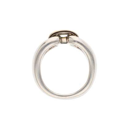 Hermes HERMÈS Silver Gold Ring