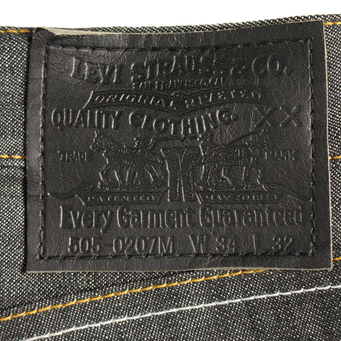 Levi's Fenom 2008 Cotton Pants Black Size 34