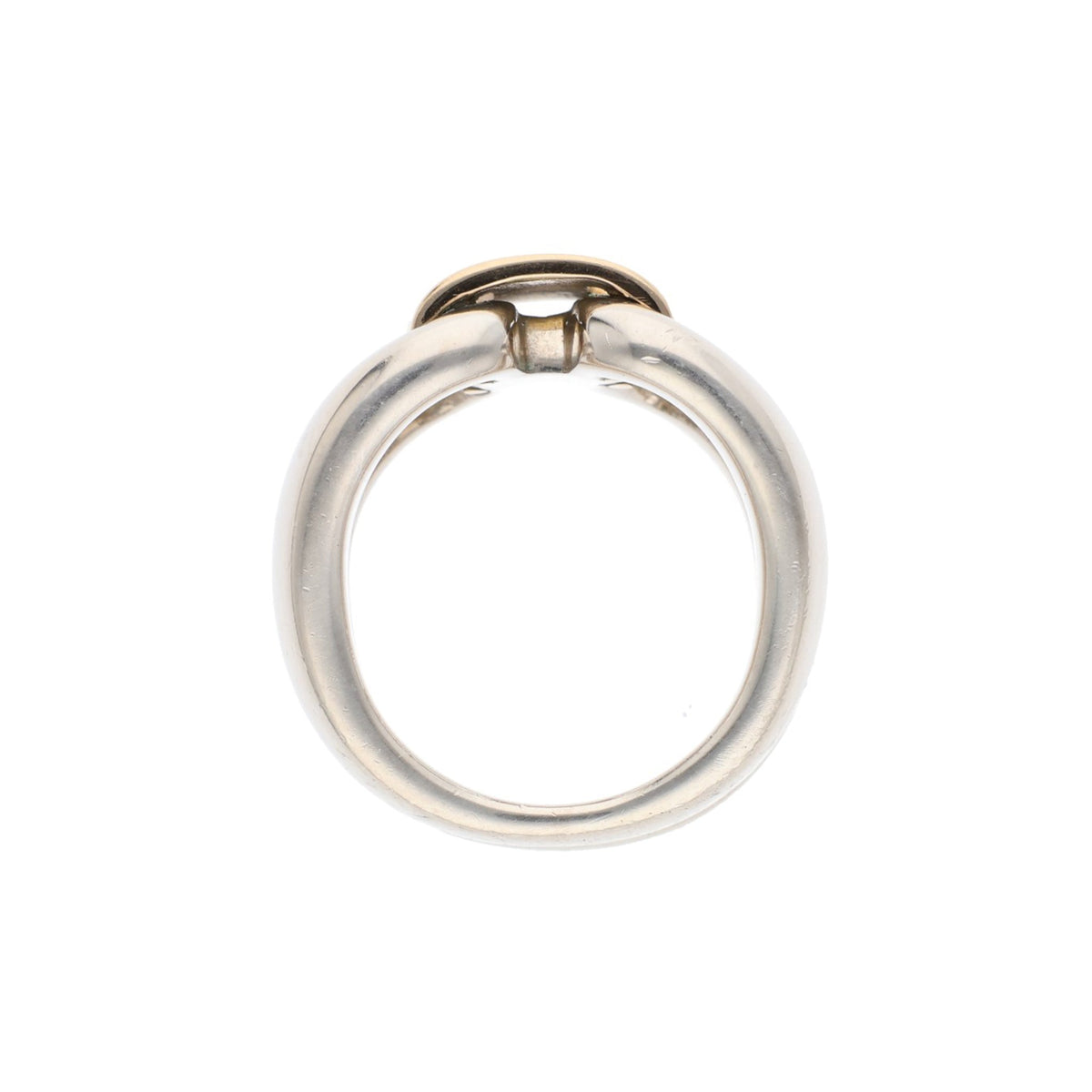 Hermes HERMÈS Silver Gold Ring