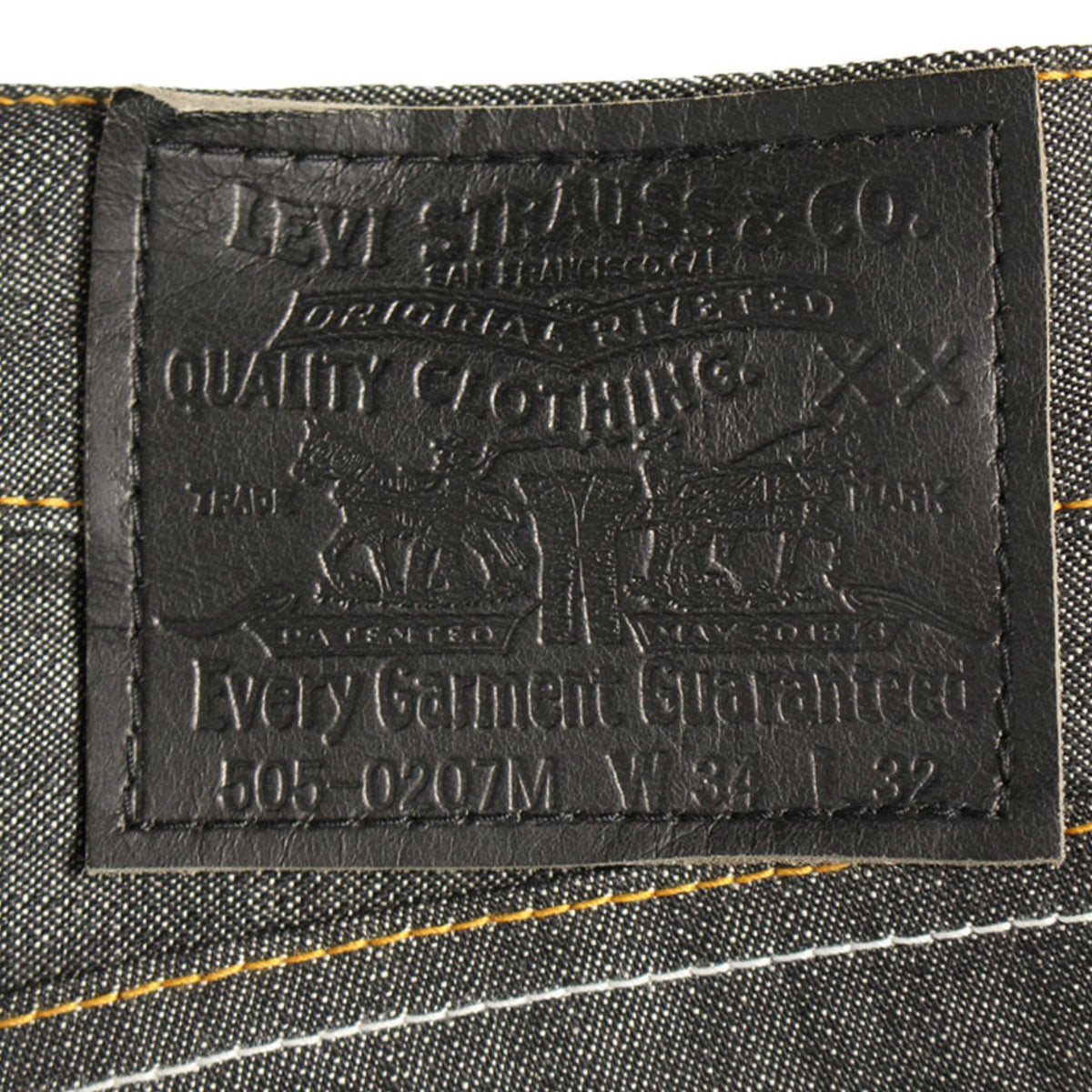 Levi's Fenom 2008 Cotton Pants Black Size 34