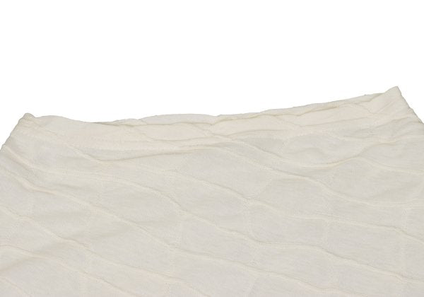 Plantation Cotton Ribbed 3/4 Sleeve Top Ivory Size M
