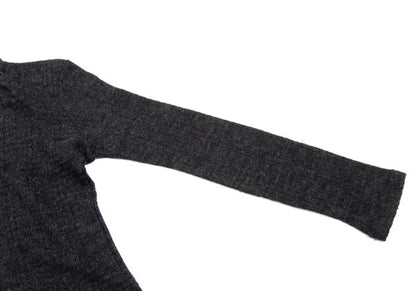 Yohji Yamamoto NOIR Wool Rayon Button Sweater Gray Size 2